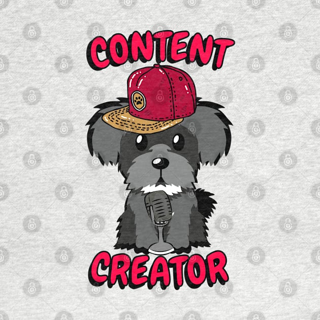 Cute schnauzer is a content creator by Pet Station